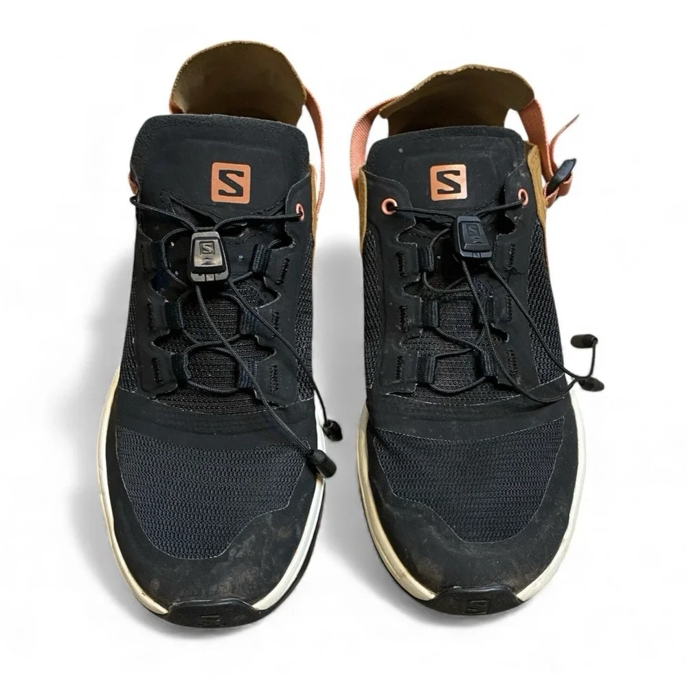 Salomon Trail Shoes Men 6.5 EU 38 Black Brown Lightweight Hiking Outdoor